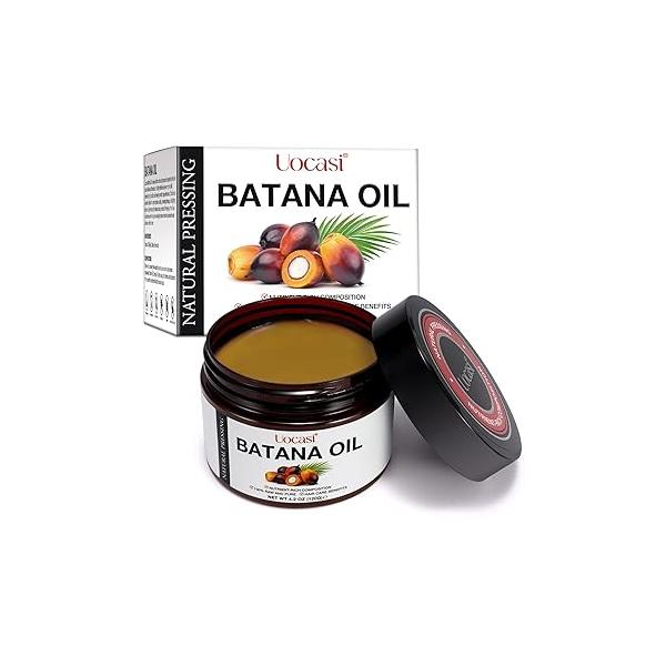 Raw Batana Oil for Hair Growth (4.2 OZ), 100% Pure Natural Unrefined - Prevent Loss and Promotes thickness Women & Men