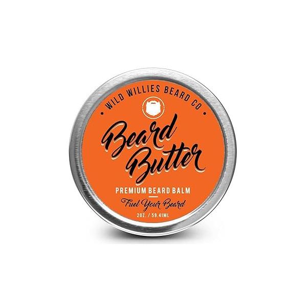 Wild Willies Beard Butter, Premium Balm & Conditioner, 2 Oz
