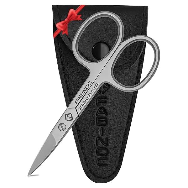 Curved Nail Scissors for Women & Men - German Quality Stainless Steel Small Manicure Pedicure Fingernail, Toe Nail, Eyebrows Mustache