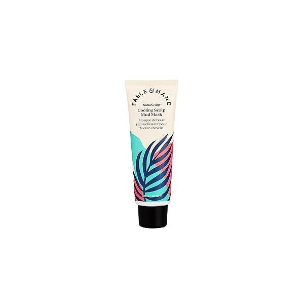 Fable & Mane Cooling Scalp Mud Mask, Soothes Itchiness and irritation. Treatment to Purify the with Ayurvedic Neem