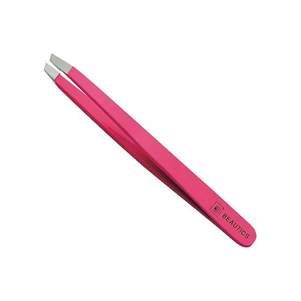 Eyebrow Hair Removal Tweezer for woman & Men Slant Pointed Precision Tweezers Ingrown Blackhead (BLACK)