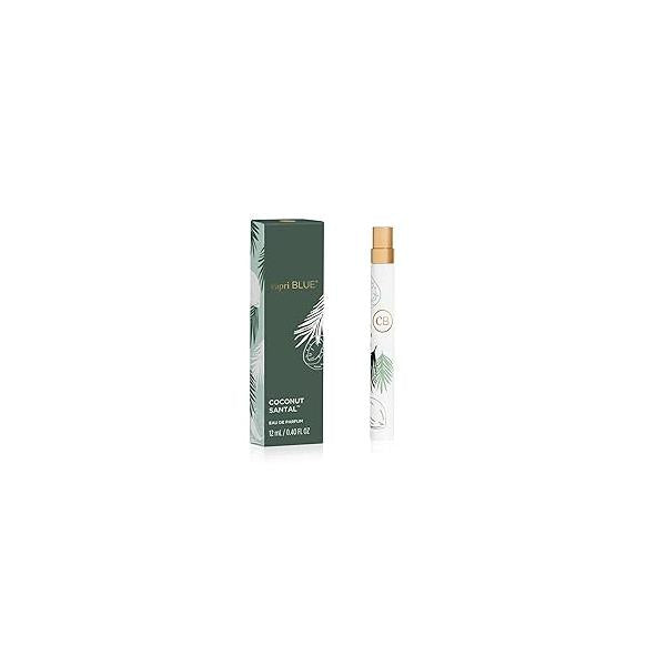 Capri Blue Eau de Parfum Spray Pen - Summer Fragrance Mini Perfumes for Women Travel Size Coconut Perfume with Notes of Hibiscus, Lime, & Amber (Coconut Santal, 0.4 fl oz)