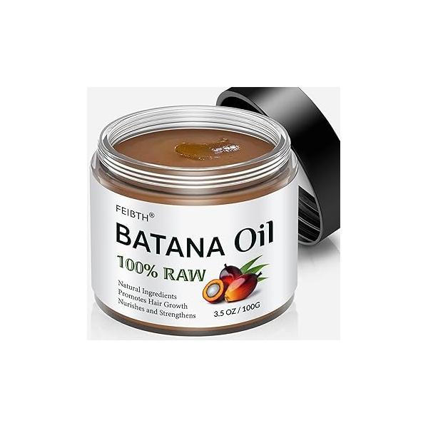 Raw Batana Oil for Hair Growth, Growth Dr Sebi Organic, Prevent Loss and Enhances Thickness, 100g.