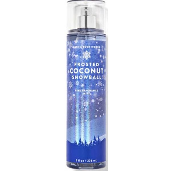 Bath & Body Works Frosted Coconut Snowball Fine Fragrance Mist Spray 8 Ounce (Frosted Snowball), Fl Oz (Pack of 1) Packaging Varies