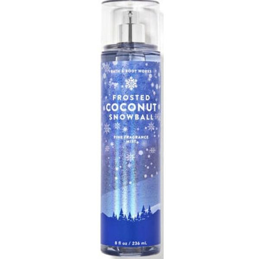 Bath & Body Works Frosted Coconut Snowball Fine Fragrance Mist Spray 8 Ounce (Frosted Snowball), Fl Oz (Pack of 1) Packaging Varies