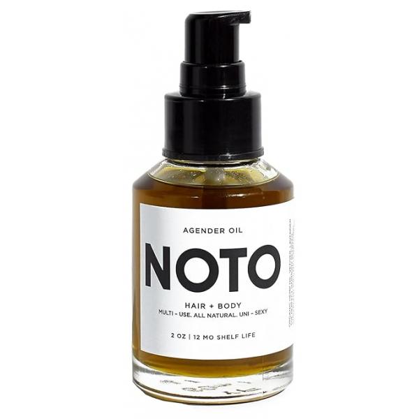 NOTO Botanics - Natural & Vegan Agender Oil Anywhere (Face + Body) | Clean, Natural, Non-Toxic Beauty (2 oz 60 ml)