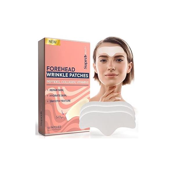 Forehead Wrinkle Patches For Anti-Wrinkle: Facial for Fine Lines & Frown - Overnight Mask with Peptide 14