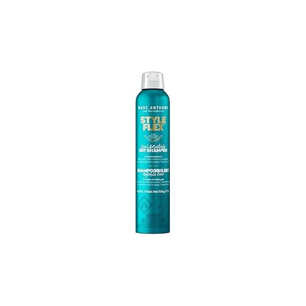 Marc Anthony Dry Shampoo for Women & Men, Style Flex 2-in-1 Adjustable Spray - 2 Cleaning Levels Refreshed, Well-Groomed Hair Between Washes All Colors, 7 oz