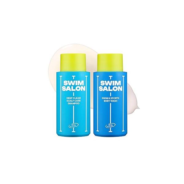 Chlorine Removing Shampoo & Body Wash Set for Swimmers | Vitamin C Clarifying, Hydrating, Refreshing Free of Sulfates, Silicones, Parabens (10.58 oz each)