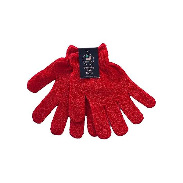 Exfoliating Body Gloves - Bath for Shower, Massage, and Scrubs, Dead Skin Cell Remover Smooth, Radiant Skin, One Size (Blue)