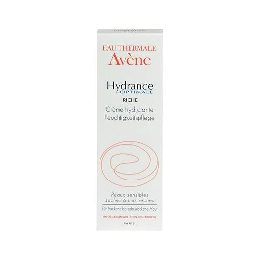 Avène Hydrance RICH Hydrating Cream, Daily Face Moisturizer, Strengthens Skin Barrer, Soothes feelings of skin tightness and discomfort associated with dryness, Non-Comedogenic, 1.3 Oz