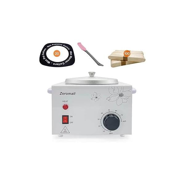Single Pot Wax Warmer, Professional Electric Heater Machine Facial Skin SPA Equipment with Adjustable Temperature Set