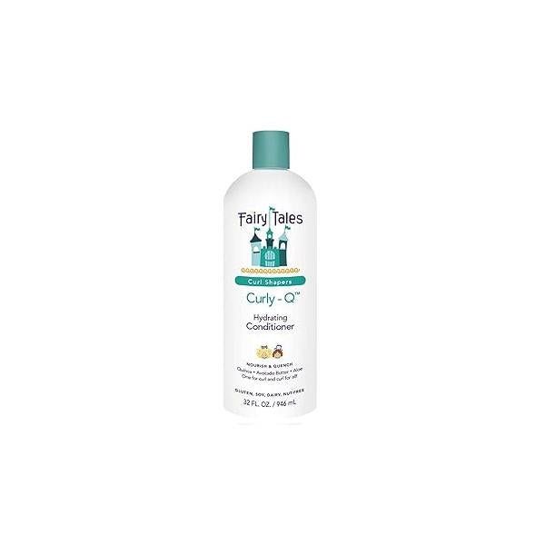 Fairy Tales Curly Q Kids Conditioner - Hydrating for and Multi-Cultural Hair Types, Paraben-Free, Sulfate-Free, Gluten-Free, Nut-Free 32 oz