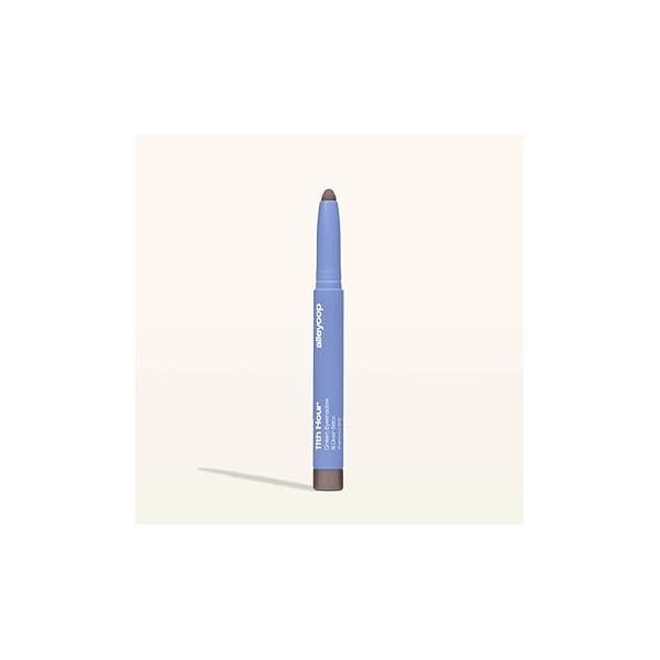 ALLEYOOP 11th Hour Cream Eye Shadow Sticks - Espresso Self (Matte) Award-winning Eyeshadow Stick Smudge-Proof and Crease Proof for Over 11 Hours Easy-To-Apply Compact Travel, 0.05 Oz