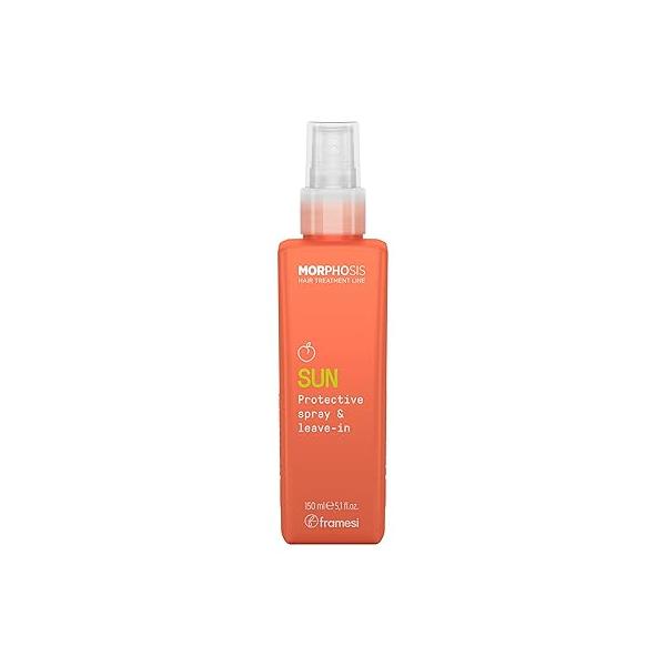 Framesi Morphosis SUN Protective Spray & Leave-In, Defends Against UV Rays, Chlorine Damage, and Salt, Moisturizes Restores Hair Hydration, Prevents Color Fading, Natural Ingredients, Safe