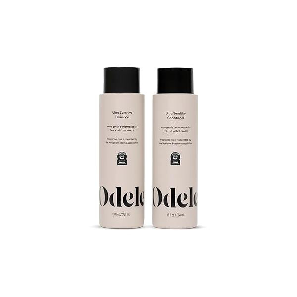 Sulfate-Free Ultra-Sensitive Shampoo & Conditioner Set for Extra Gentle Cleansing and All Hair Types, 13 Fl Oz Each (2-Pack)