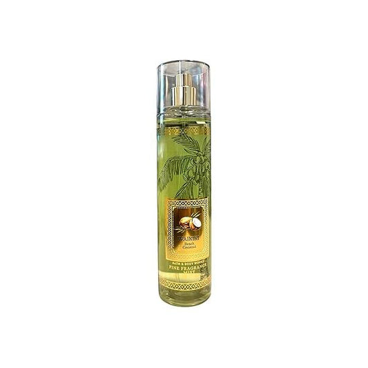 Bath & Body Works Waikiki Beach Coconut Signature Collection Fragrance Mist 8 Fl Oz (Waikiki Coconut)