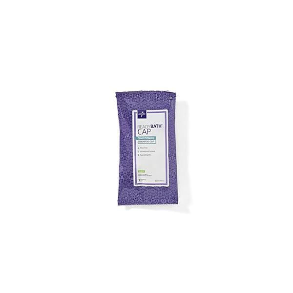 Medline ReadyBath Scented Rinse-Free Shampoo Cap with Conditioner, 30 Count