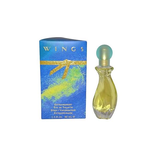 GIORGIO BEVERLY HILLS Wings Eau De Toilette Spray for Women, 1.7 Ounce