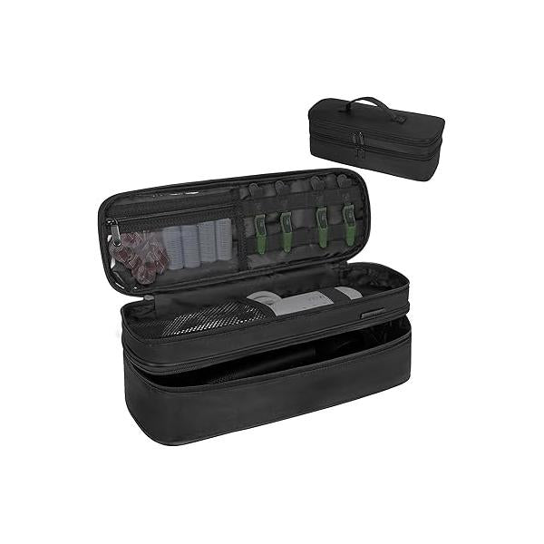 Double Layer Travel Carrying Case Compatible with Shark Flexstyle, Storage for Revlon One-Step Hair Dryer and Volumizer Hot Air Brush Portable Organizer Bag Dyson Airwrap Styler