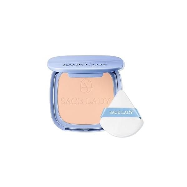 SACE LADY Face Powder Waterproof Setting Makeup, Oil Control Pressed Compact for Women, Blurring Pores Matte Long Lasting Up to 24 Hours, Talc-Free and Cruelty-Free (#00 Translucent, 0.35Oz)