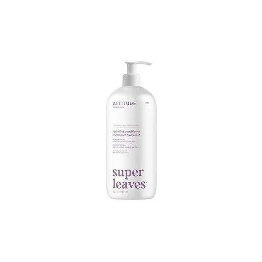 ATTITUDE Moisture Rich Hair Conditioner, For Dry and Damaged Hair, Naturally Derived Ingredients, Vegan Detangler, Dermatologiocally Tested, Quinoa Jojoba, 32 Fl Oz