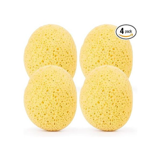 Bath Sponge, 4 Pcs Shower Sponge Loofah Body Scrubber, Cleaning Loofahs for Women Men Kid