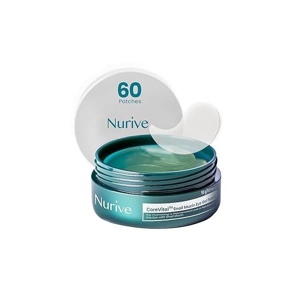 Under Eye Patches for Dark Circles | Korean & Puffy Moisturizing Treatment Skincare Snail Mucin Eyes Circle