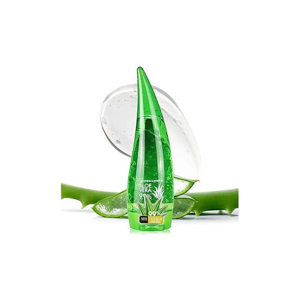 99% Organic Aloe Vera Gel,Aloe Soothing Gel,Natural Moisturizing Lotion for Skin Care,Long Lasting body Lotion,After Sun Care Cream Face and (260ml)