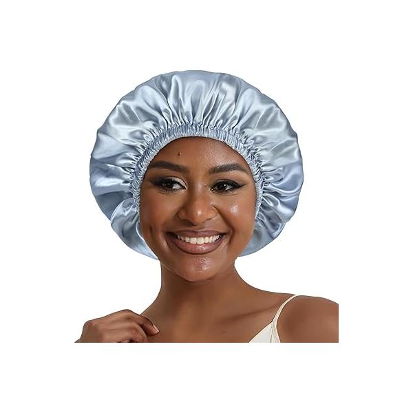 Hat Hut Satin Bonnet Silk for Sleeping Hair Cap Curly Wrap Reversible