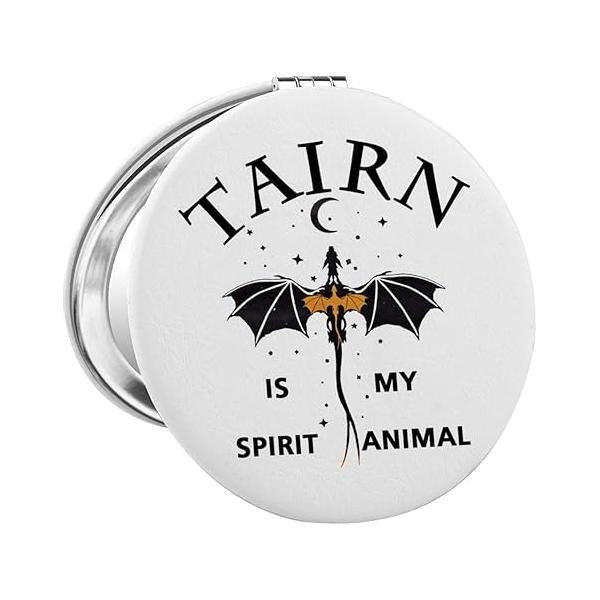 FW Merch Dragon Rider Gift Xaden Riorson Inspire Mirror Romantasy Fantasy Bookish (Tairn Mirror)