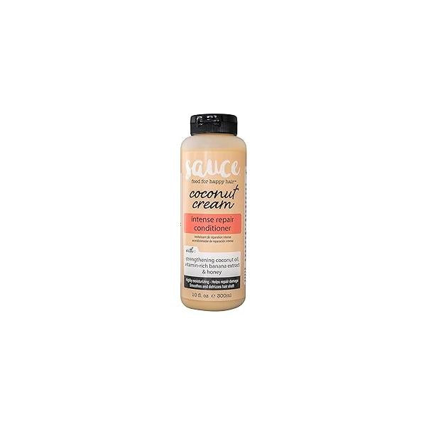SAUCE BEAUTY Conditioner, Intense Repair Coconut Cream Conditioner (10 Fl Oz) for Dry, Damaged, Frizzy & Curly Hair, Revitalizing Oil, Banana Honey, Paraben Sulfate-Free
