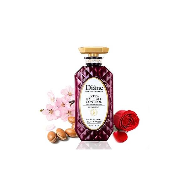 Moist Diane Keratin Hair Treatment for Damaged, Colored, Permed Men & Women, Organic Care with Argan Oil Vitamin E from Japan, Silicone Sulfate Free, EXTRA NIGHT REPAIR, 15.2 Fl Oz