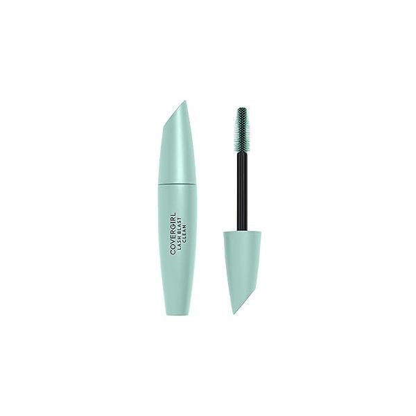 CoverGirl Lash Blast Clean Volume Mascara, Vegan Formula, Volumizing, Smudge-Proof, Cruelty Free, Very Black, 1 Count