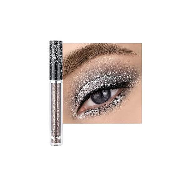 Liquid Eyeshadow, Purple, High-Pigmented Colorful Glitter Eye Shadow