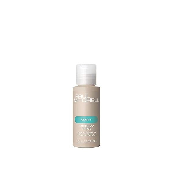Paul Mitchell Shampoo Three, Clarifying Shampoo, Cleanses Impurities + Removes Chlorine, For All Hair Types, Great Swimmers
