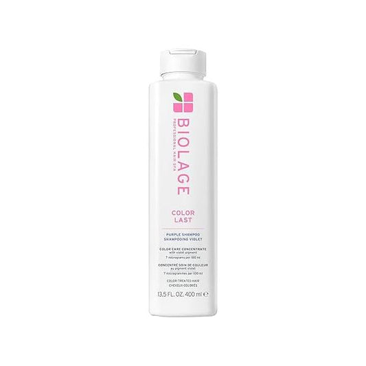 Biolage Color Last Purple Shampoo - pH Balancing for Color-Treated Blonde Hair, Neutralizes Brass & Unwanted Warm Tones, Violet Pigments, Vegan, Paraben-Free