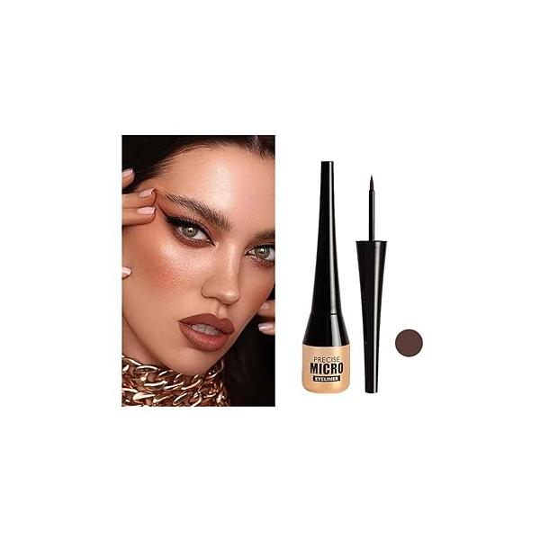 Liquid Eyeliner Waterproof Long Lasting Precise Pen Highly Pigmented Eye Liners Makeup (Black)