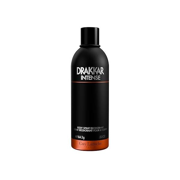 Guy Laroche Drakkar Intense, Seductive & irresistible Body Spray, Ambery fougere fragrance, Long Lasting Mens Cologne, Spray for Men 5.8 Fl.Oz