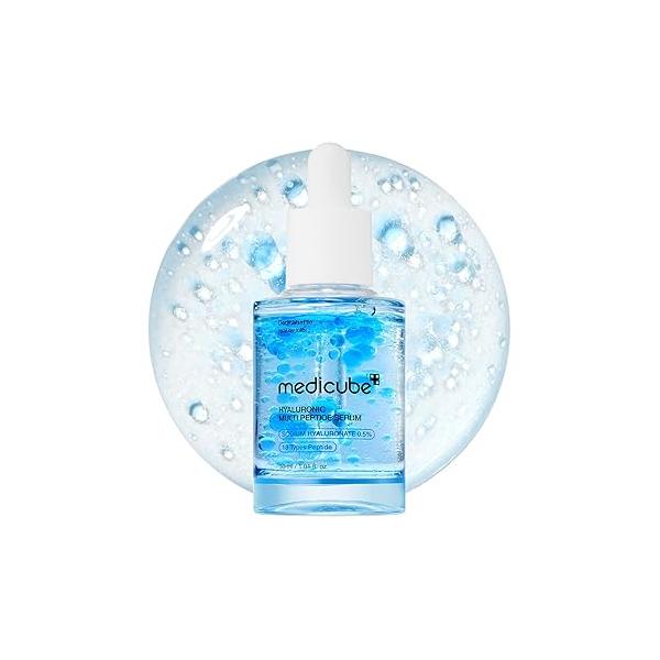 medicube Hyaluronic Multi Peptide PDRN Serum for Glowing and Soothing | Lightweight Water Plumping Radiant Facial All Skin Type, Hydrating Moisturizer, Korean Skincare 30ml 1.01fl.oz.