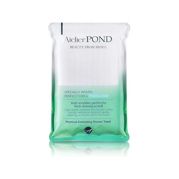 Korean Premium Exfoliating Washcloth - Deep Clean & Smooth Skin for a Fresh Day, Waffle Weave Design Spa-Quality Results, Made in Korea