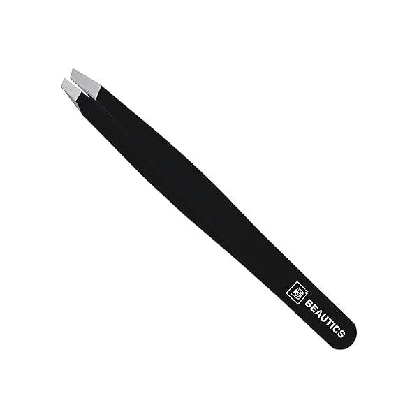 Eyebrow Hair Removal Tweezer for woman & Men Slant Pointed Precision Tweezers Ingrown Blackhead (BLACK)