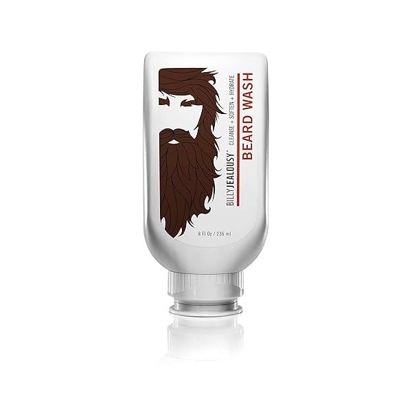 Billy Jealousy Beard Wash for Smooth, Manageable & Frizz-free Facial Hair, Care Enriched with Hydrating Aloe Strengthening Conditioning Green Tea Extract