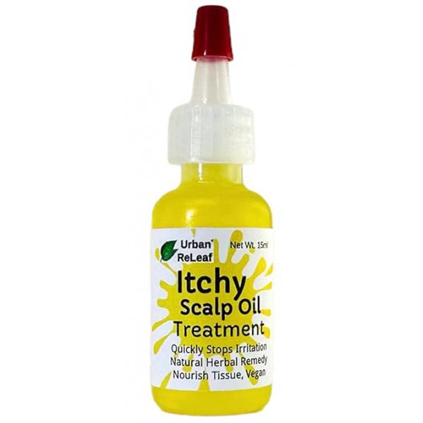 Urban ReLeaf Itchy Scalp Oil Treatment ! Braids, Wigs, Weaves, Tight Hairstyles & Skin Relief, Shaved Bald Head, Quickly Soothe Irritation, Natural Herbal Remedy, Made Fresh in USA!