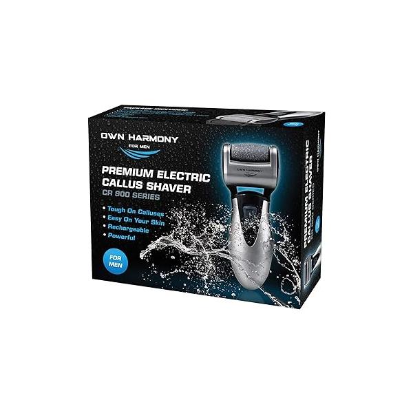 Electric Callus Remover: Own Harmony Professional Pedicure Tools Foot Care for Women, Rechargeable Scrubber, CR900 Electronic Feet File Pedi Sander Best Hard Cracked Dry Dead Skin, 3 Rollers