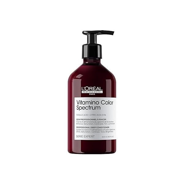 L'Oréal Professionnel Paris Vitamino Color Spectrum Deep Conditioner - Maintains Day 1 Vibrancy, Ultra High Glass Shine, Rich Vibrant Colors, Strengthens & Smoothens Hair, Toning