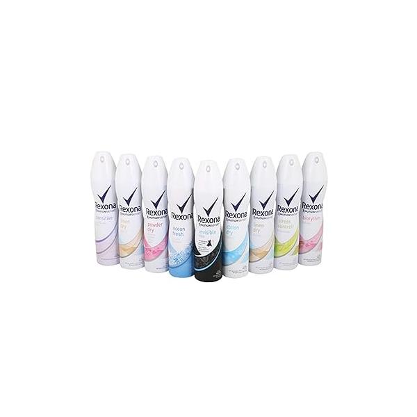 Rexona Body Spray (9X 200 ml/6.67 oz, Mix within the available kinds)