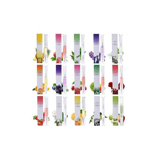 15 PCS Cuticle Oil Pens for Nails,Nail Pens,Nail Pen Repair Nail Nourishment Polish with Vitamins,Cuticle Revitalizer Soft Brush