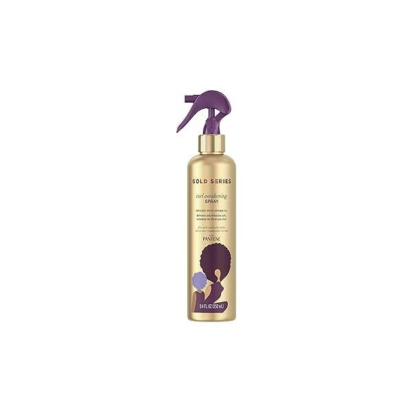 Pantene Gold Series Curl Awakening Spray, for Curly and Coily Hair, Infused with Argan Oil, 8.4 Fl Oz