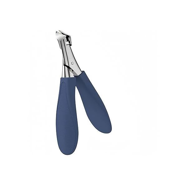 Cuticle Trimmer Toenail Clippers, Stainless Steel Ingrown Removal Kit for Nail Groove,Dead Skin Clipper Adults with Files (Blue)